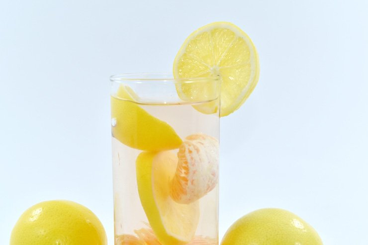 fruit fruits food healthy health diet lemon slice tangerine detox apple water