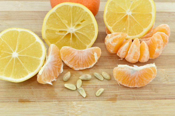 fruit fruits food healthy health diet lemon tangerine seed