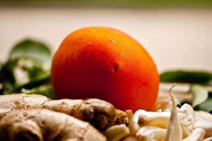 fruit fruits food healthy health diet orange garlic ginger