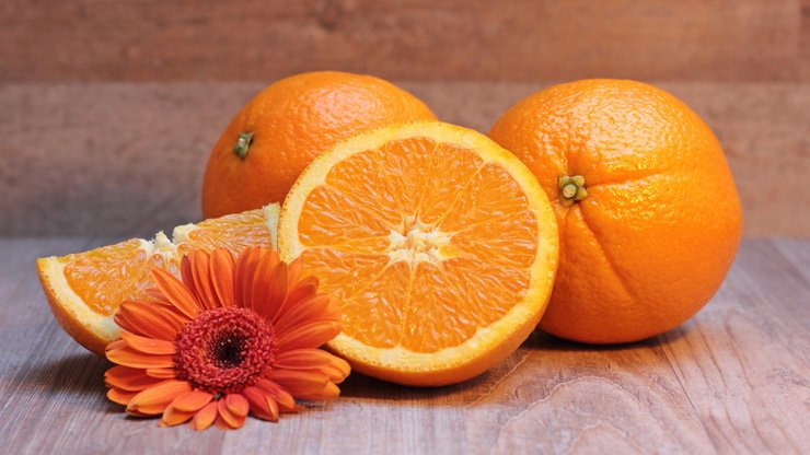 fruit fruits food healthy health diet orange piece flower