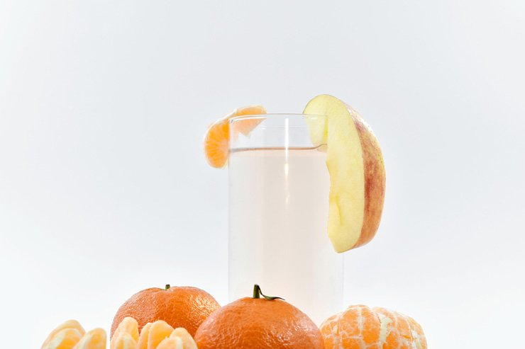 fruit fruits food healthy health diet piece tangerine apple water