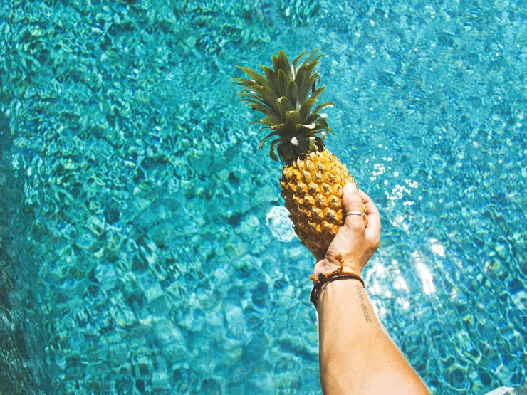 fruit fruits food healthy health diet pineapple water
