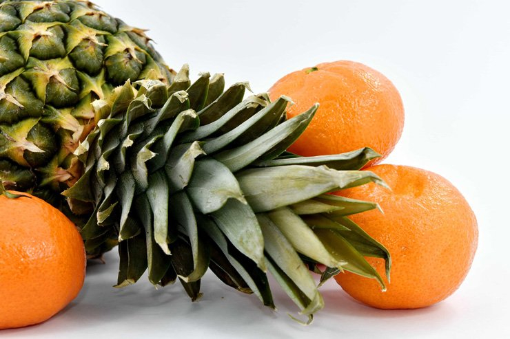 fruit fruits food healthy health diet tangerine pineapple