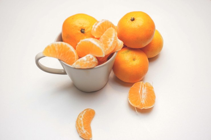 fruit fruits food healthy health diet vitamin tangerine cup piece