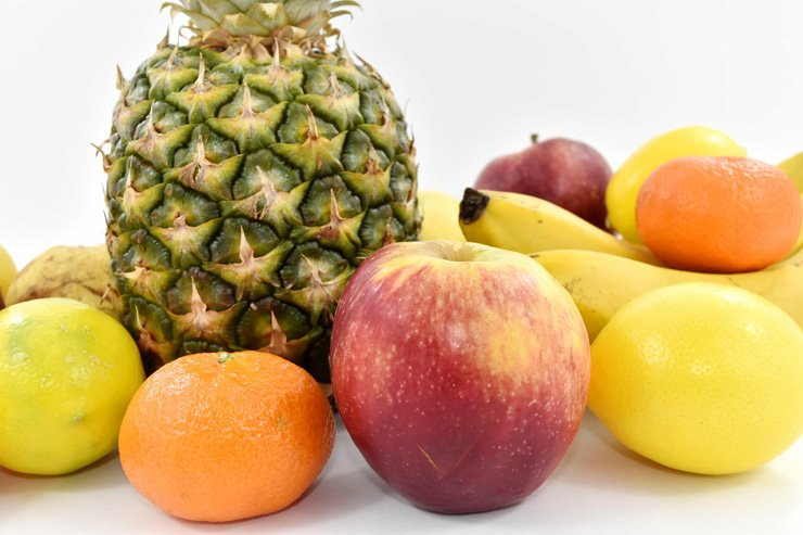 fruit fruits food healthy health diet vitamin tangerine orange apple pineapple lemon