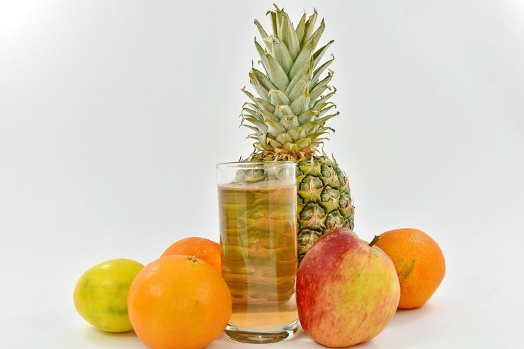 fruit fruits food healthy health diet vitamin tangerine orange apple pineapple lemon water