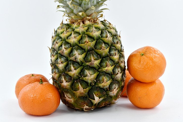 fruit fruits food healthy health diet vitamin tangerine pineapple