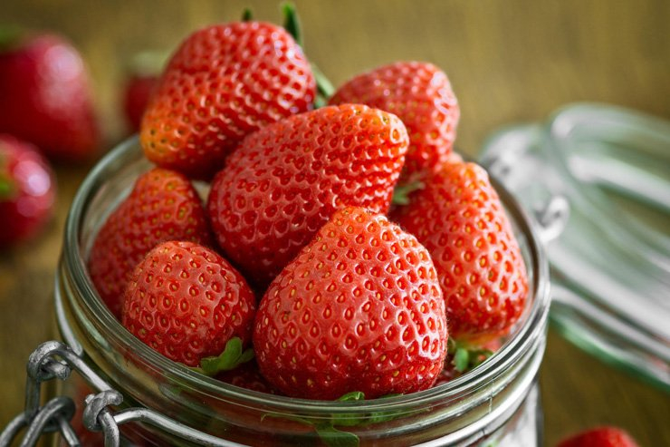 fruit fruits food healthy health strawberry jar