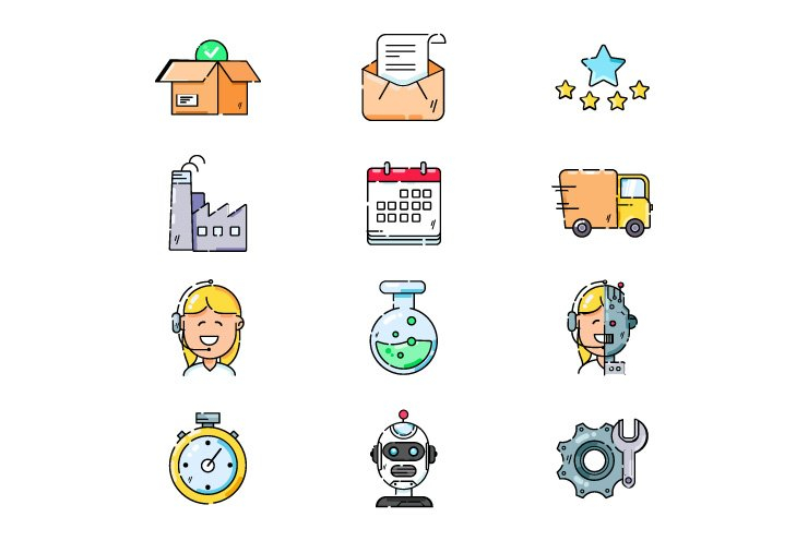outline icons