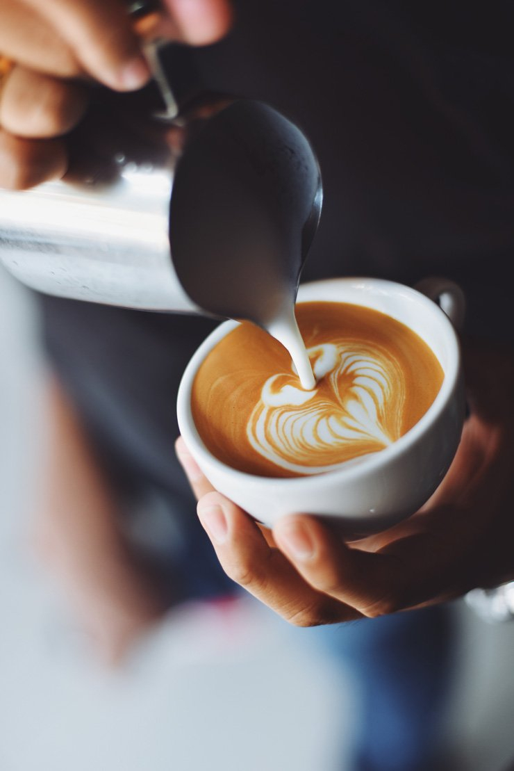shop coffeeshop cafe espresso coffee barista drink drinks pour mug cup cappuccino milk pour