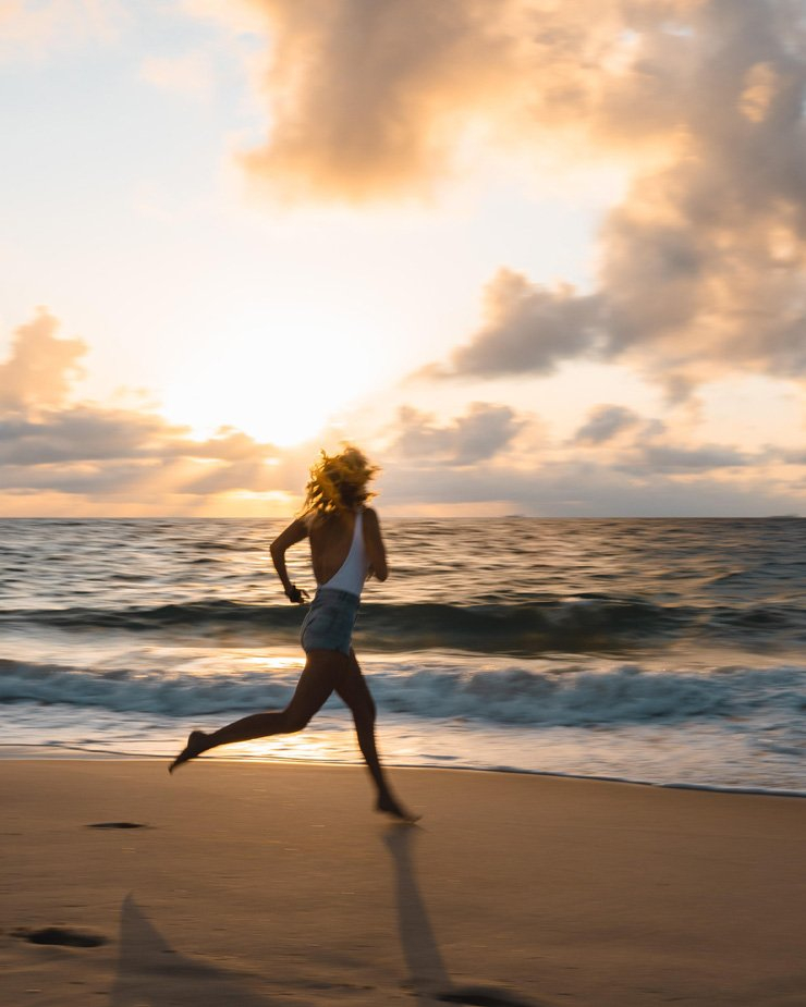 sport sports health running run jogging workout training healthy fit fitness woman sea beach ocean shore