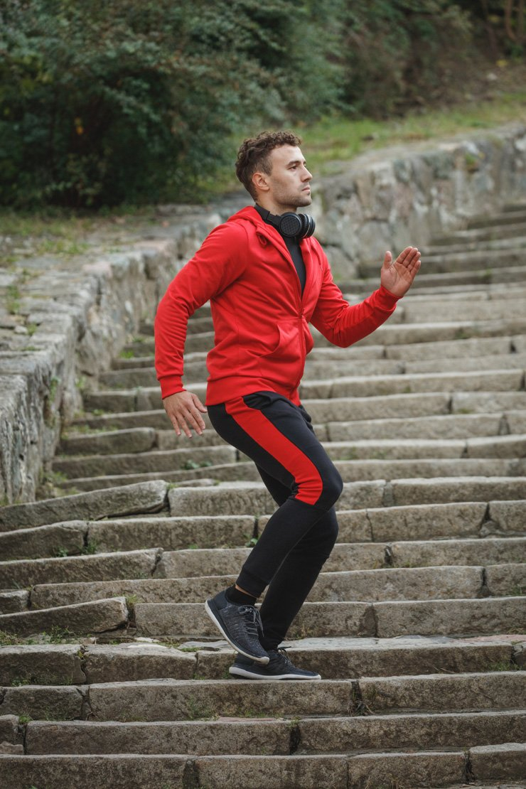 sport sports health running run jogging workout training healthy warm warming up stairs steps
