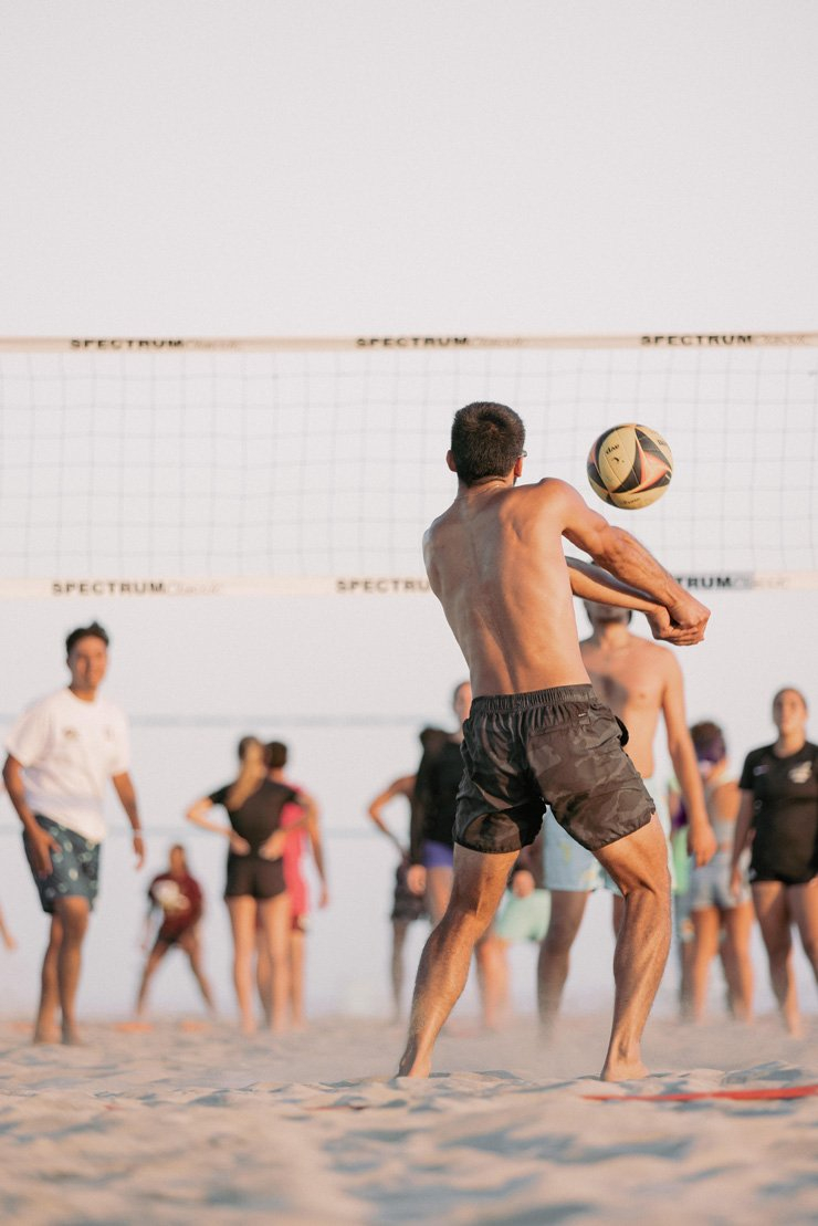 volley beach ball summer volleyball net sports sport sea