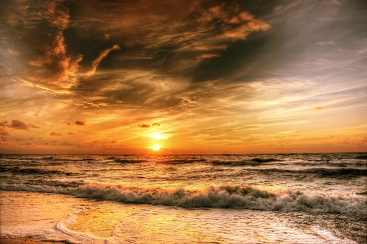 water nature sea sky ocean clouds cloudy landscape summer waves wave sunset