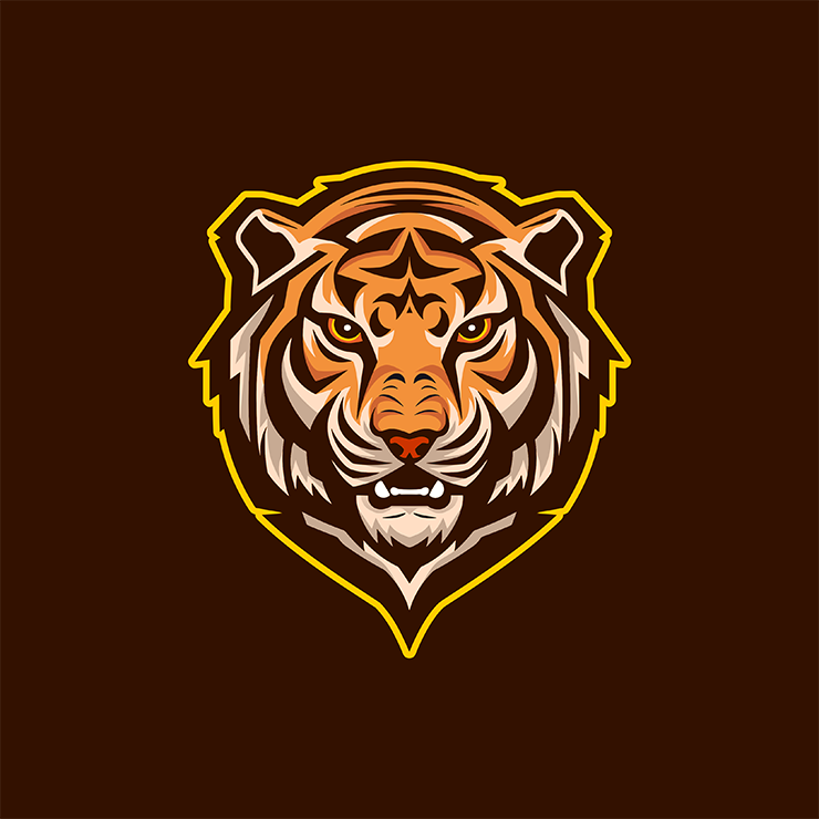 Tiger Head Logo Badge