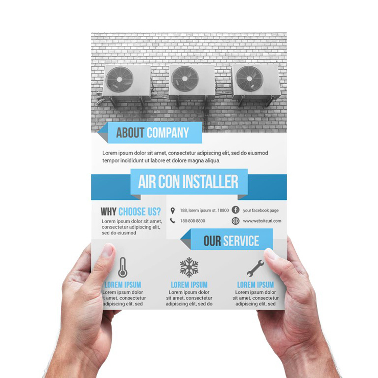 Air Conditioning Installer Flyer Template