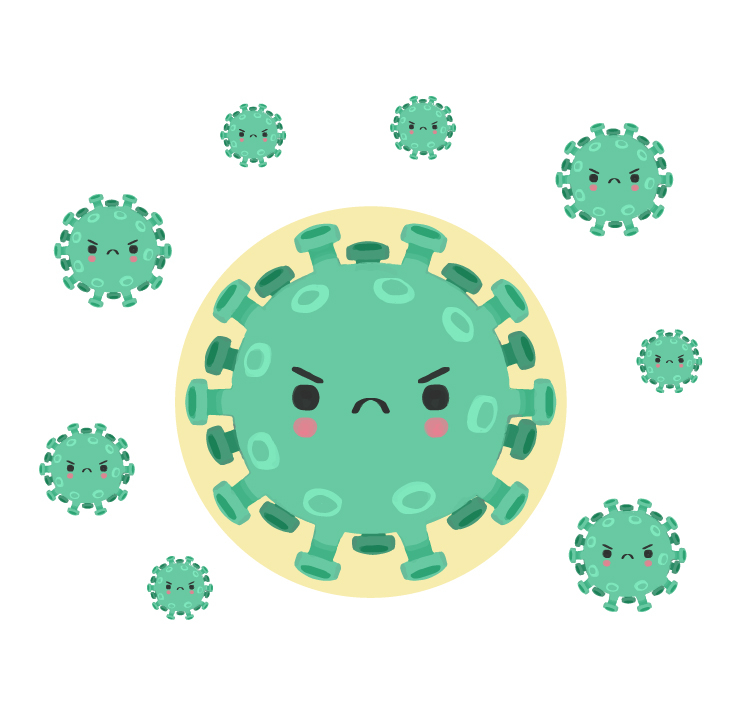 Angry Covid Virus