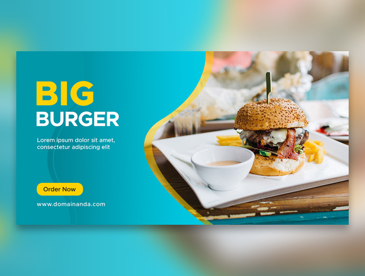 Burger Food Web Banner