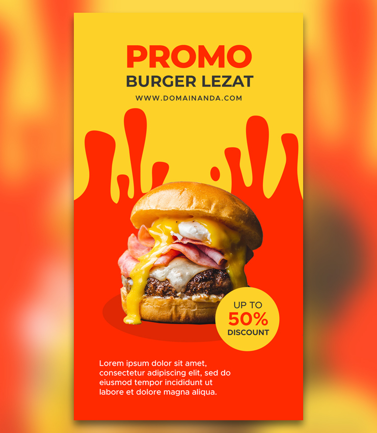 Burger Promo Story Banner