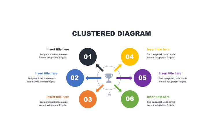 Clustered Diagram Flat Infographics