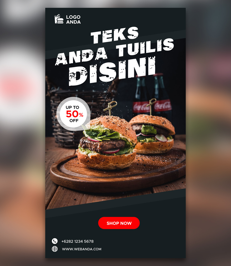 Delicious Burger Story Banner