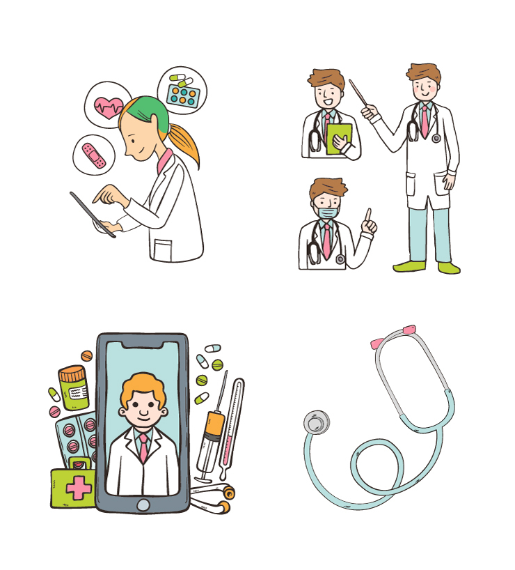 Doctors Medical Illustration
