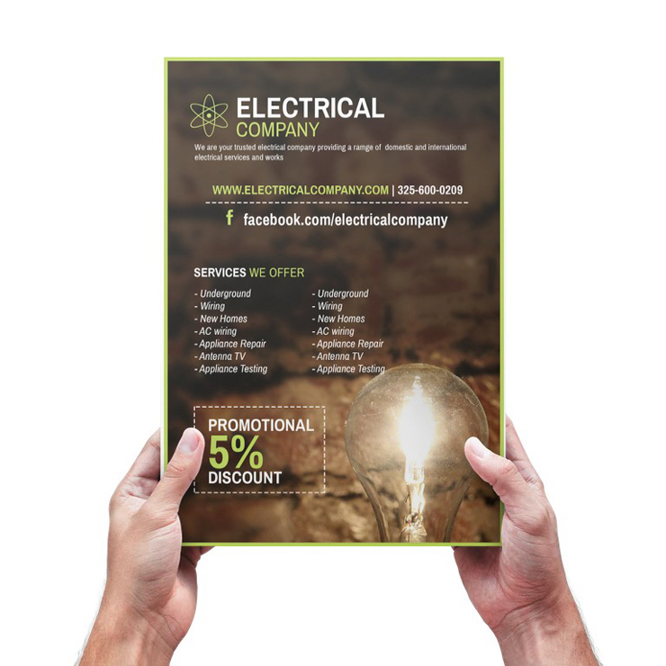 Electrical Work Flyer Template