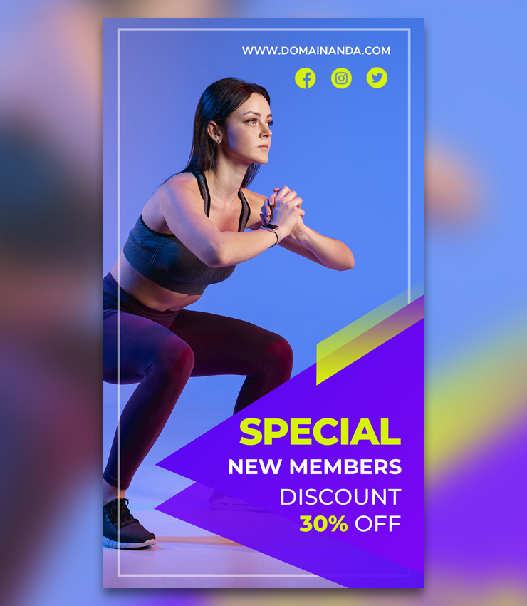Gym Discount Story Banner