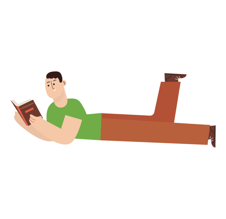 Laying Reading