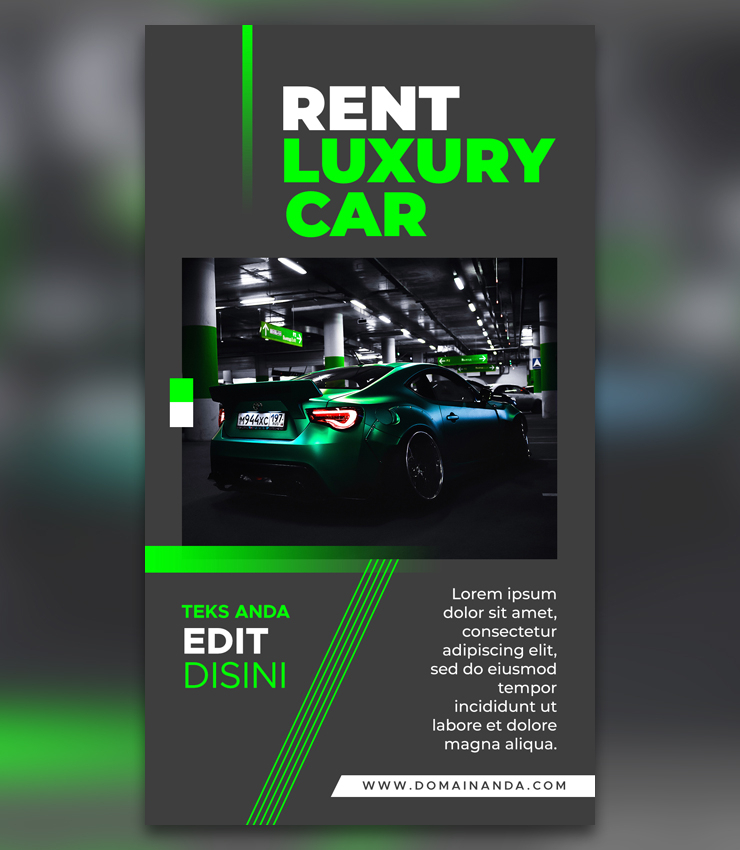 Luxury Car Rent Story Banner