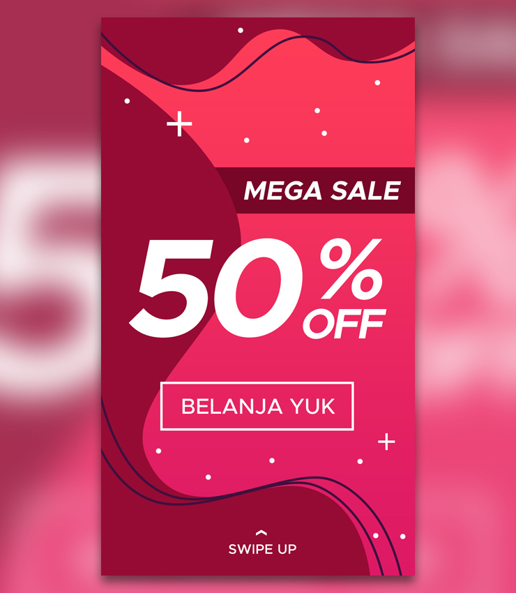 Mega Sale Story Banner