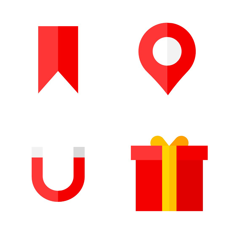 Red Misc Icons Pack
