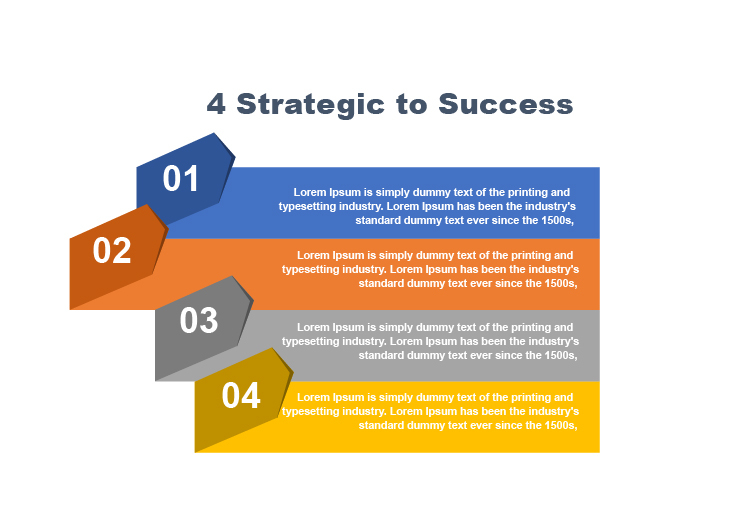 Strategies Success Process Steps Infographics