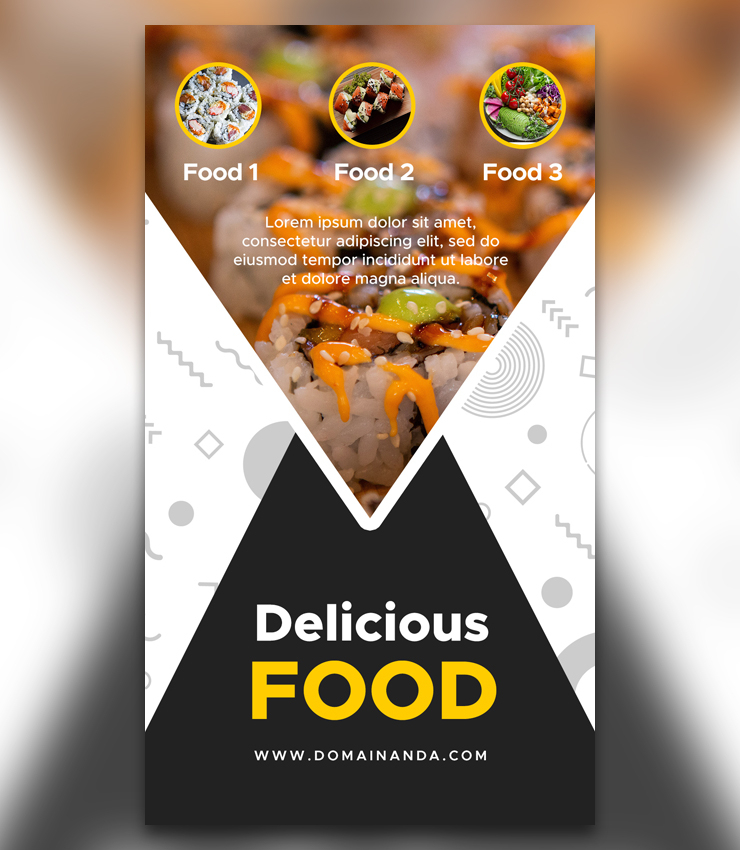 Sushi Food Story Banner