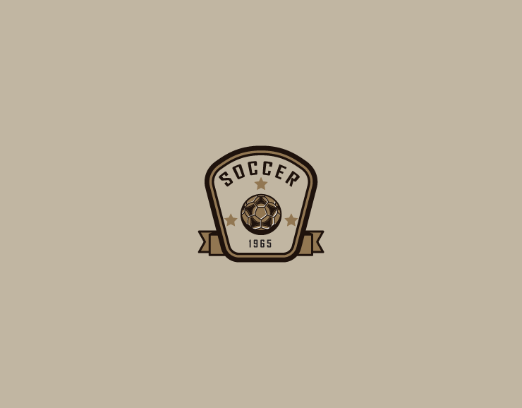 Vintage Soccer Badge