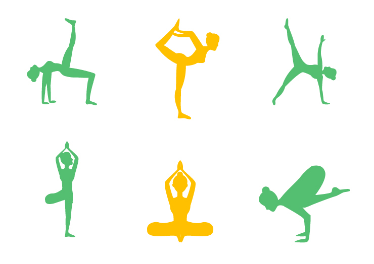 Yoga Poses silhouette