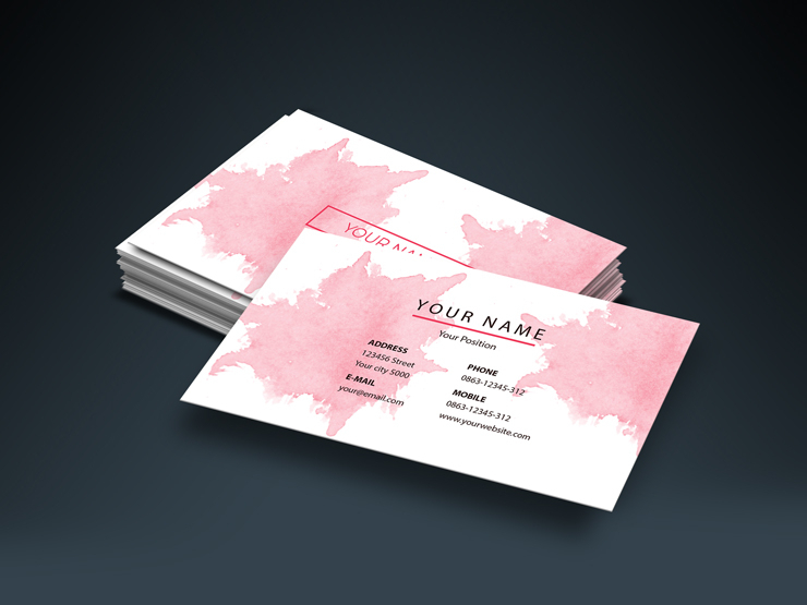 designer artistic elegant business card