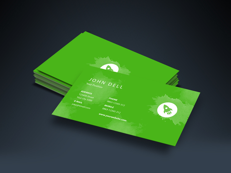green creative business card