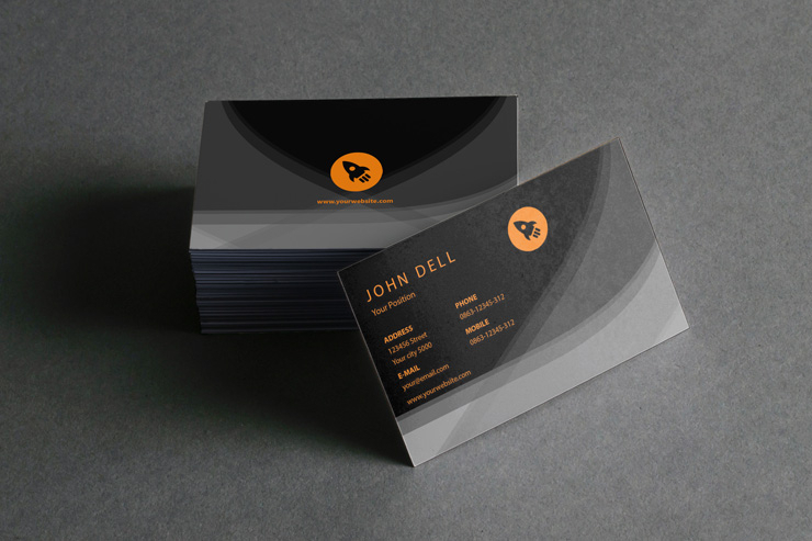 modern law firm business card