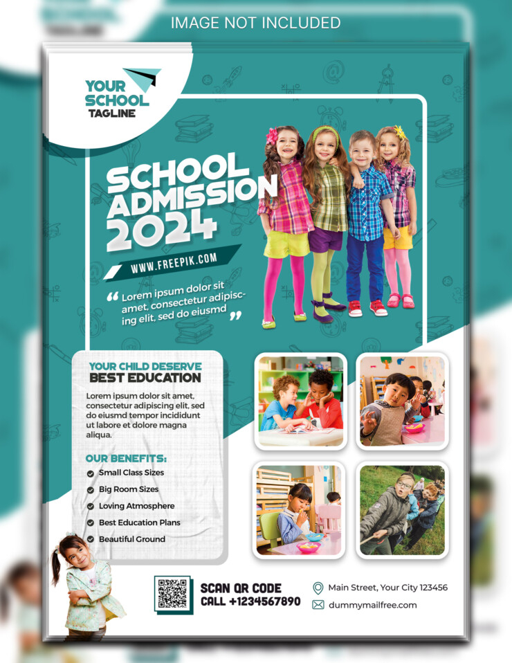Creative School Admission Flyer design