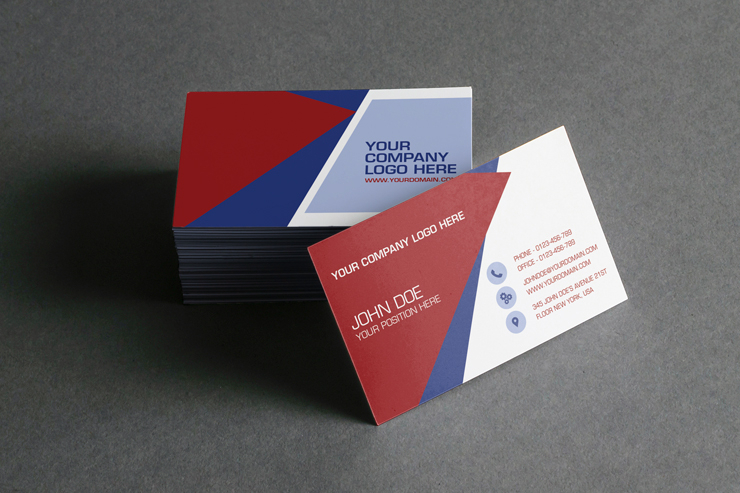 solid strong professional creative unique business card
