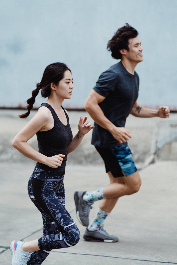 Couple Jogging In The Morning