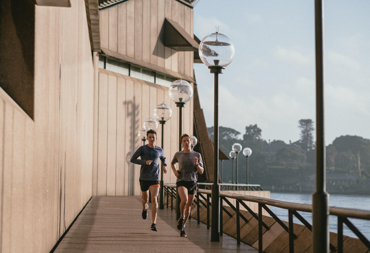 Jogging In The City At Morning