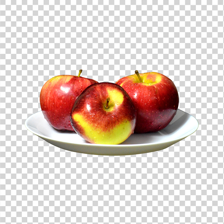 Apples On The White Plate
