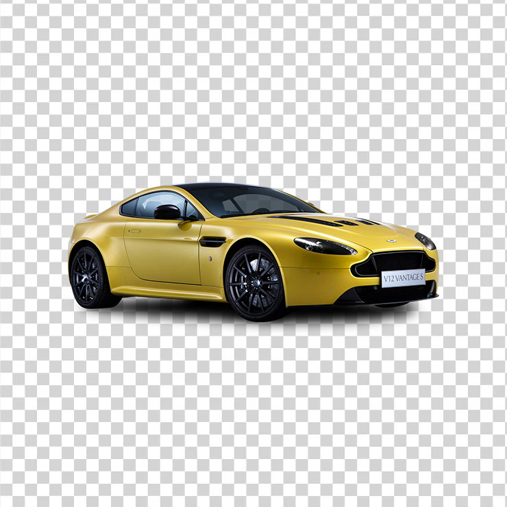 Aston Martin V Vantage S Yellow Car