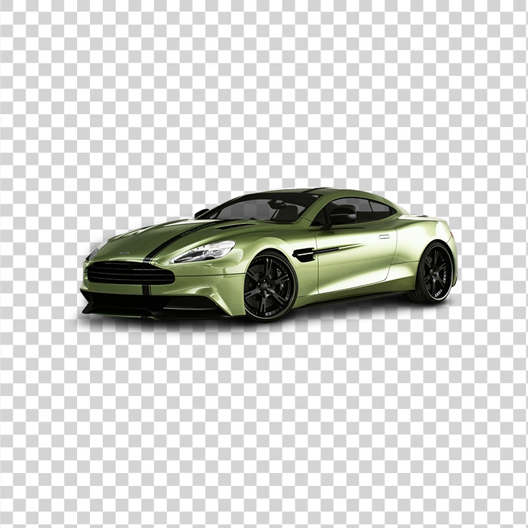 Aston Martin Vanquish Green Car