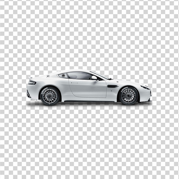Aston Martin Vantage Gt White Car