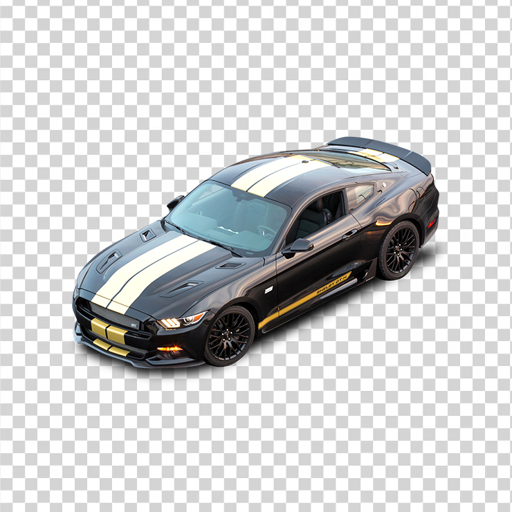 Black Ford Shelby Gt H Top View Car