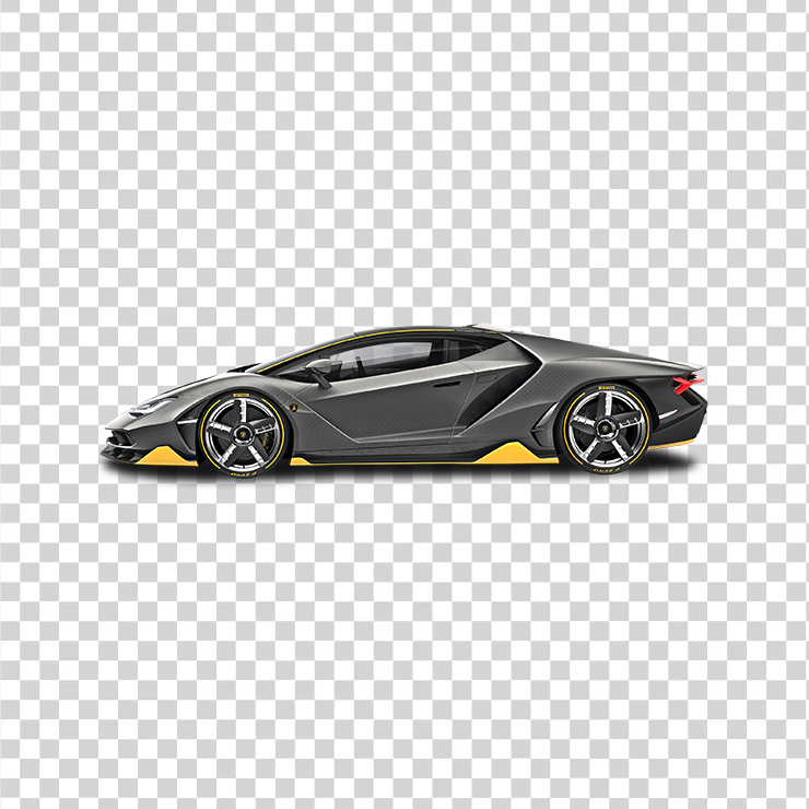 Black Lamborghini Centenario Lp Side View Car