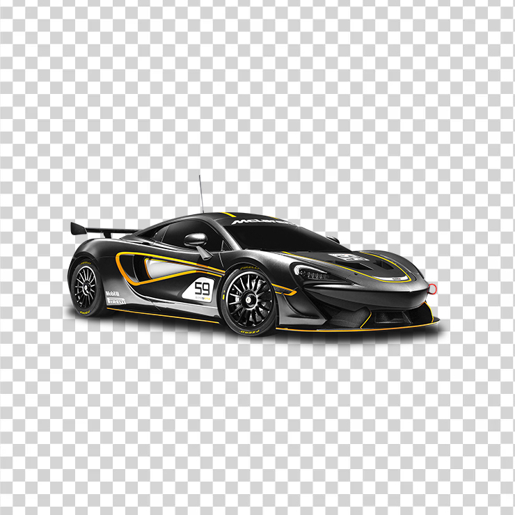 Black Mclaren S Gt Racing Car